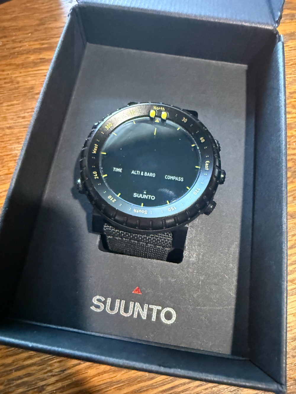 Suunto Black Watch with Yellow Accents